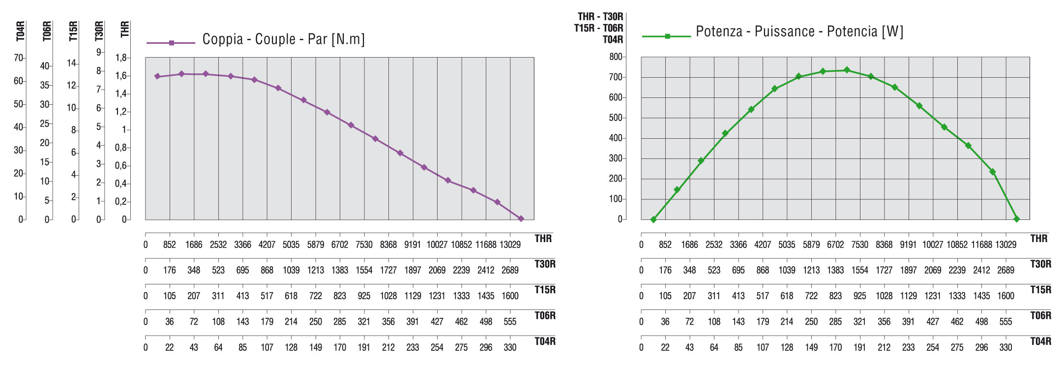 Curve caratteristiche T06R